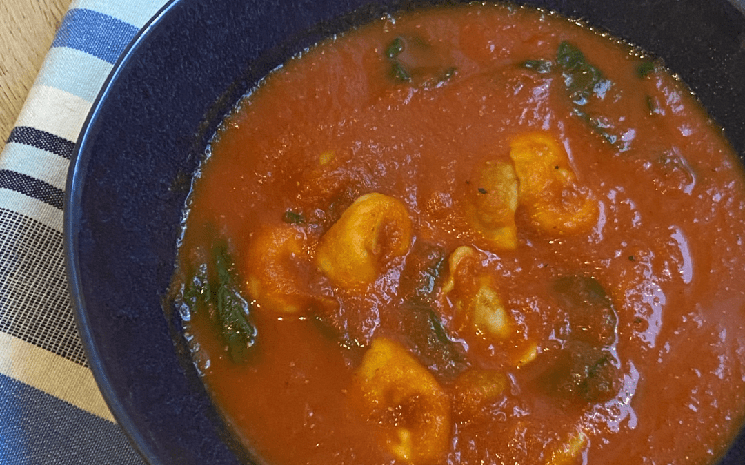 Tomato Soup with Tortellini